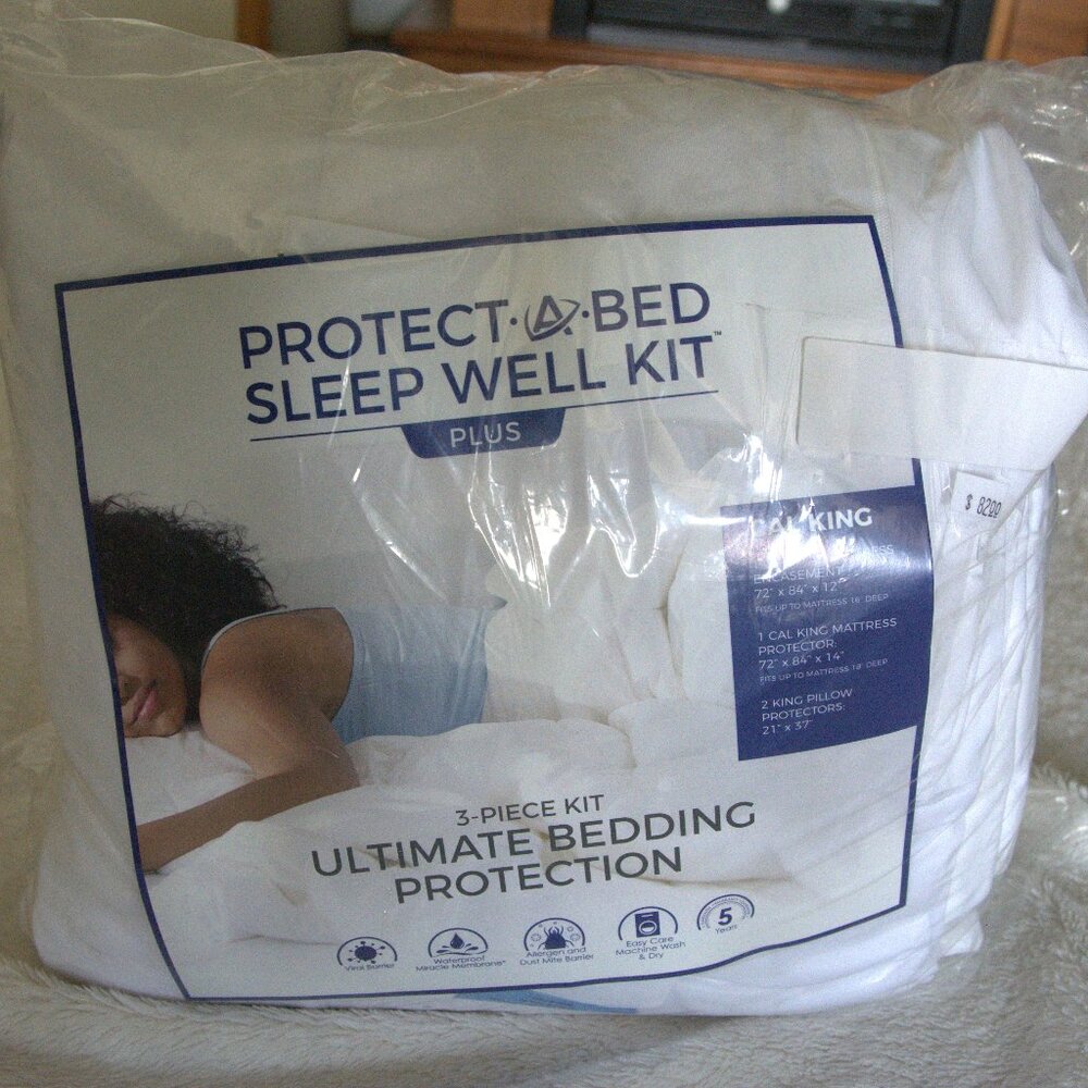 Protect A Bed Sleep Well Plus 3 piece Kit Ultimate Bedding Protection Cal King